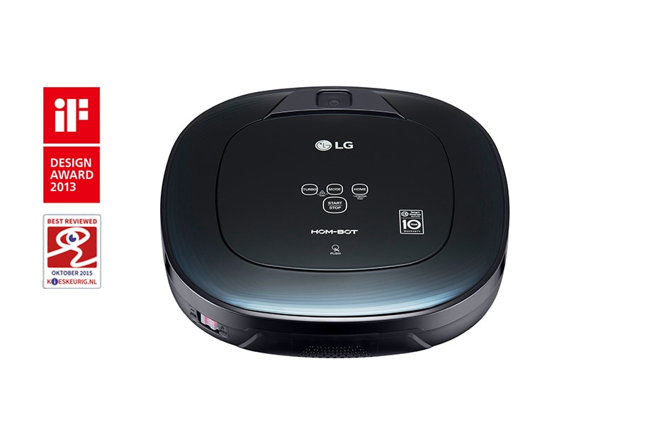 LG Ny robotdammsugare i ocean black färg med Smart Inverter Motor™ och ännu noggrannare rengöring i hörnen, VR8600OB